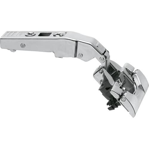 Clip Top +45° III Angled 95° Opening Hinge with BLUMOTION Soft-Closing, 45mm Boring Pattern, Full Overlay, Nickel-Plated, Inserta