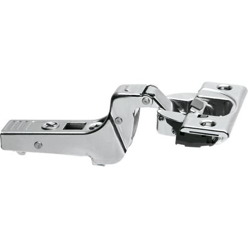 Clip Top 95° Opening Thick Door Hinge, 45mm Bore Pattern, Soft-Closing, Inset, Nickel-Plated, Screw-On