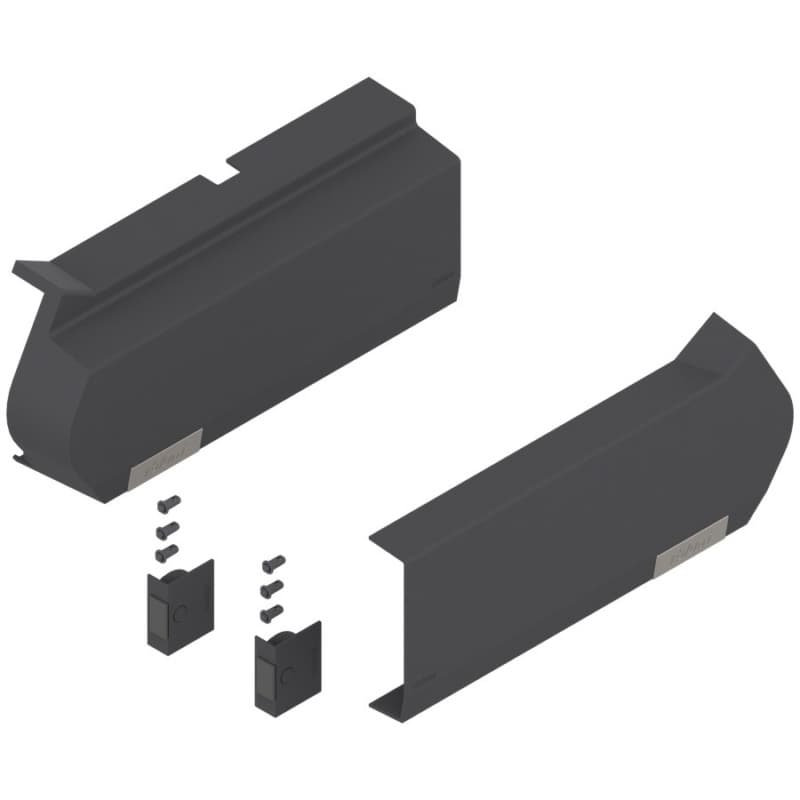 Aventos HF Large Cover Cap Set for Servo-Drive, Deep Gray