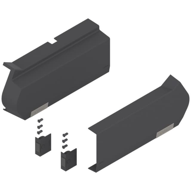 Aventos HF Large Cover Cap Set for Servo-Drive, Deep Gray