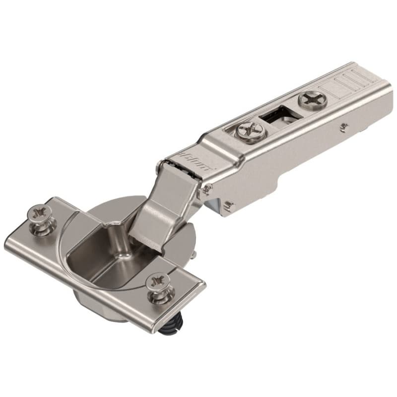 Clip Top 110°+ Opening Hinge, 45mm Bore Pattern, Self-Closing, Full Overlay, Nickel-Plated, Expando
