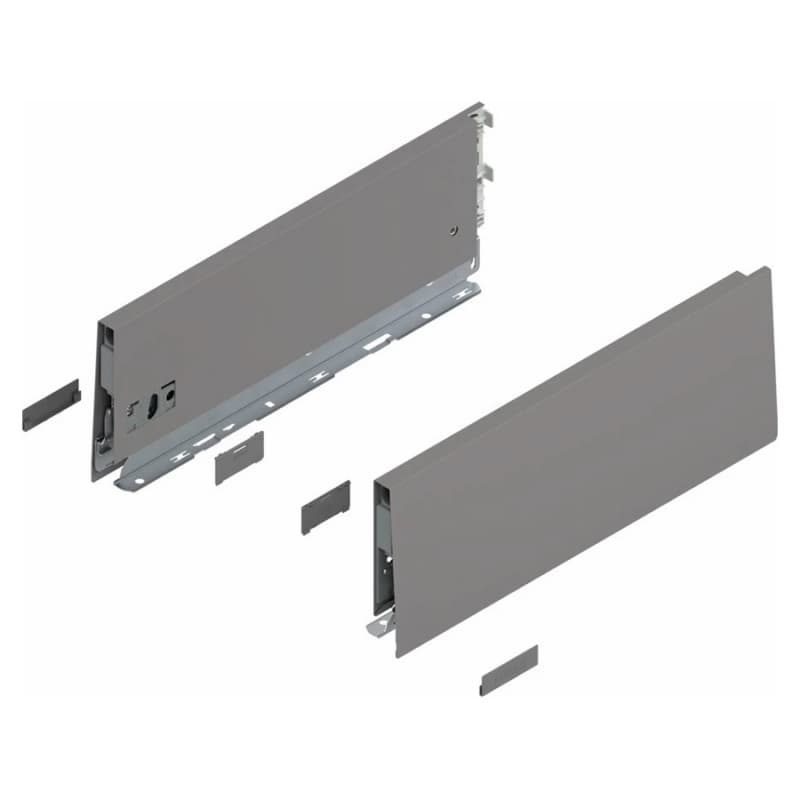Merivobox Drawer Profile M-Height 91mm, Indium Gray Matte, 450mm