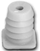 8.6mm x 12mm Press-In Dowel for Clip Top, Light Gray