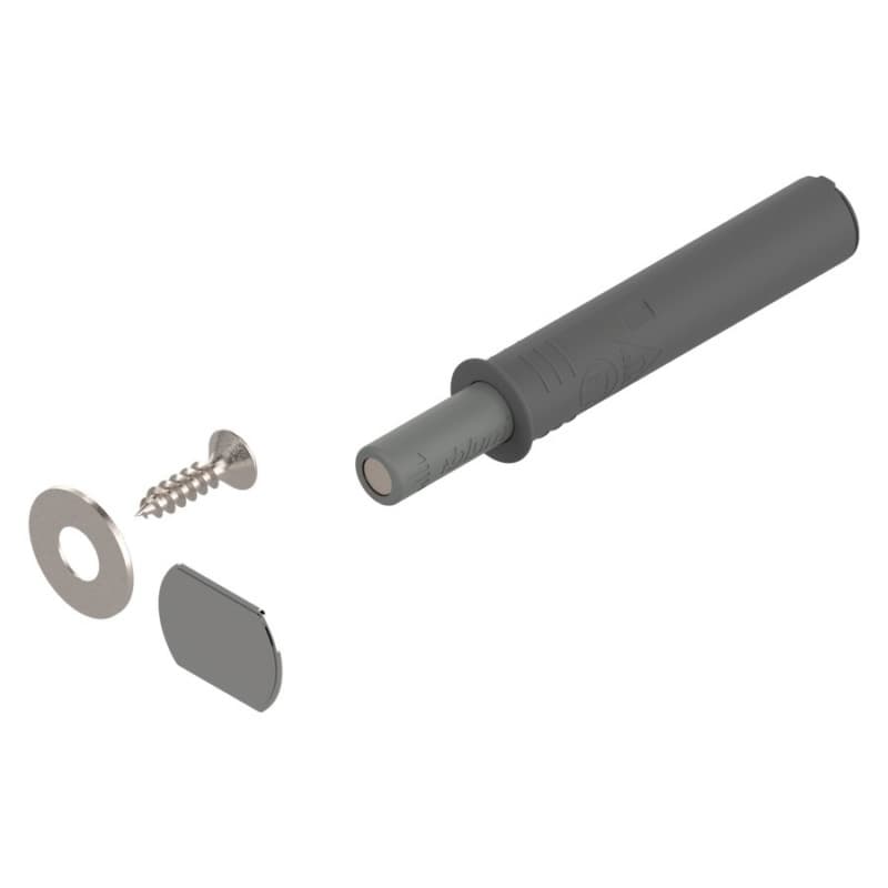 Tip-On Push to Open Set for Standard Doors, Gray