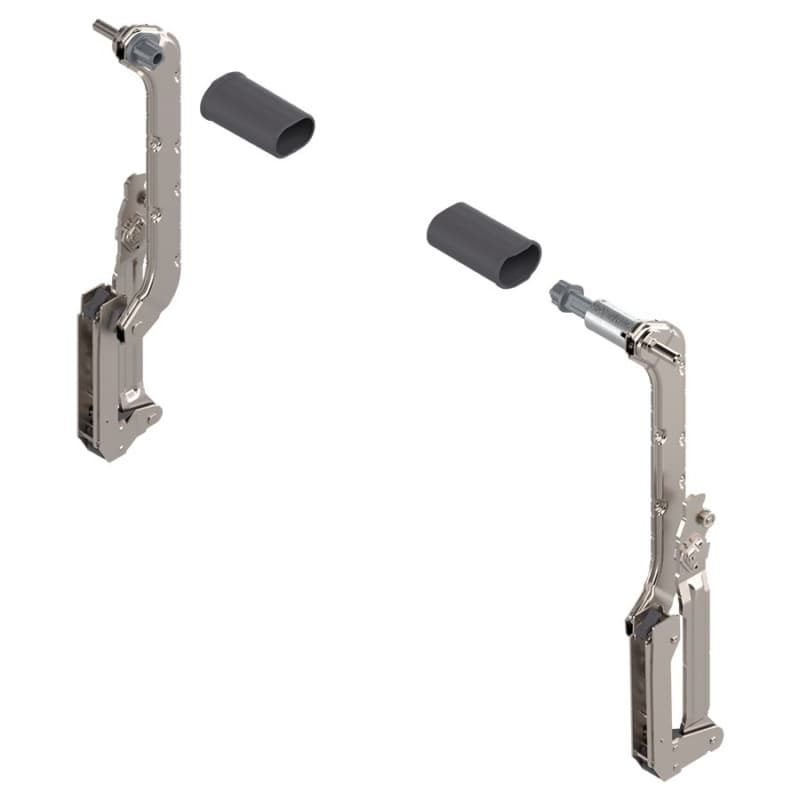 Aventos HL Lever Arm Assembly Set, Nickel-Plated, Cabinet Height 357mm - 406mm