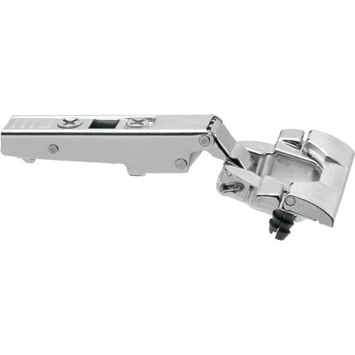 Clip Top 110° Opening Hinge, 45mm Bore Pattern, Self-Closing, Full Overlay, Nickel-Plated, Inserta