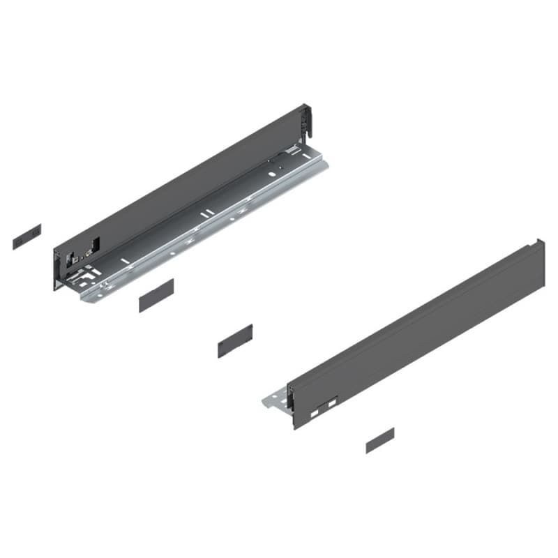 Legrabox Drawer Member N-Height 2-5/8", Orion Gray, 18"