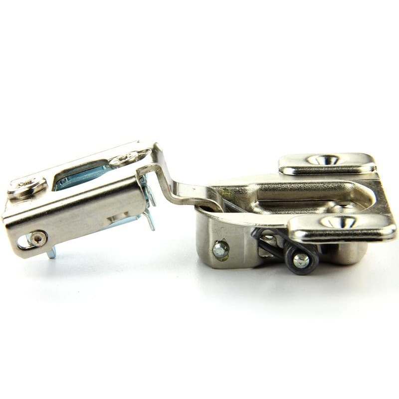 Compact 38N 105° Opening Wrap-Around Face Frame Hinge, 45mm Boring Pattern, Self-Closing, 3/4" Overlay, Screw-On