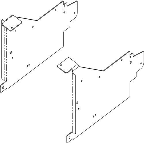 Aventos HL Face-Frame Mounting Bracket Set, Zinc-Plated