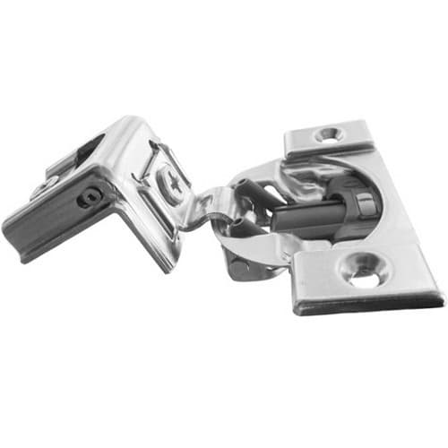 Compact 39C 110° Opening Wrap-Around Face Frame Hinge, 45mm Boring Pattern with BLUMOTION Soft-Closing, 1-3/8" Overlay, Screw-On