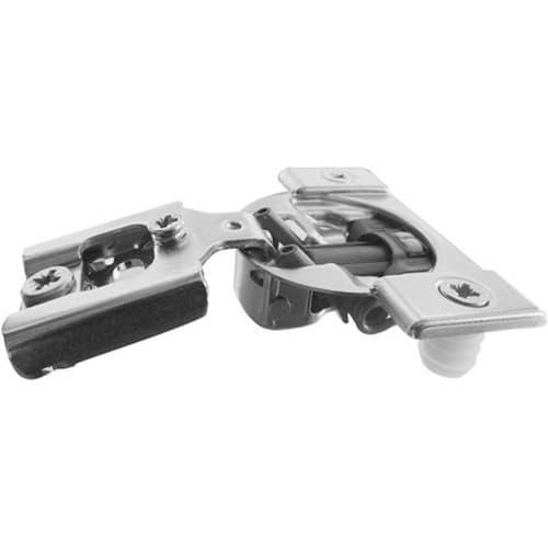 Compact 38N 105° Opening Wrap-Around Face Frame Hinge, 45mm Boring Pattern with BLUMOTION Soft-Closing, 5/8" Overlay, Dowelled