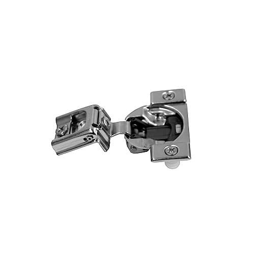 Compact 39C 110° Opening Wrap-Around Face Frame Hinge, 45mm Boring Pattern with BLUMOTION Soft-Closing, 1" Overlay, Dowelled