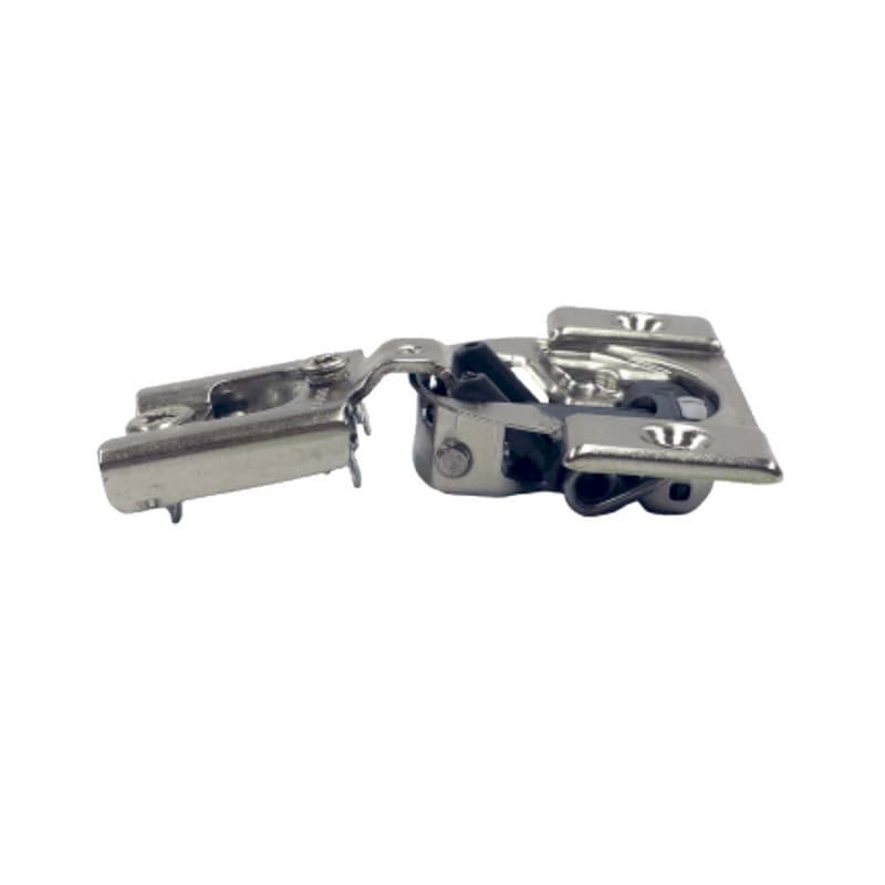 Compact 38N 105° Opening Wrap-Around Face Frame Hinge, 45mm Boring Pattern with BLUMOTION Soft-Closing, 3/8" Overlay, Screw-On