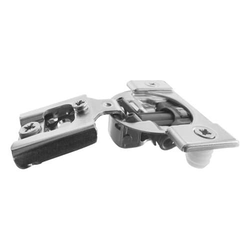 Compact 38N 105° Opening Wrap-Around Face Frame Hinge, 45mm Boring Pattern with BLUMOTION Soft-Closing, 5/16" Overlay, Dowelled