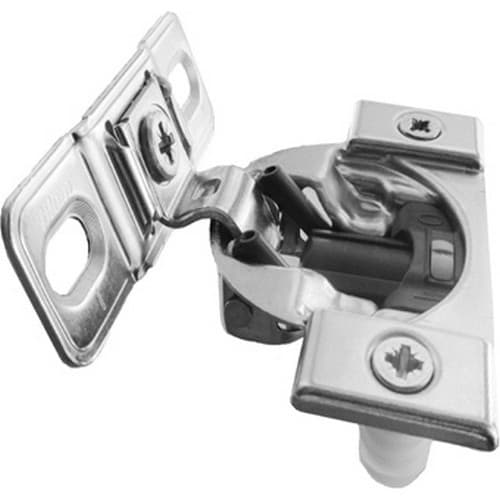 Compact 38B 107° Opening Wrap-Around Face Frame Hinge, 45mm Boring Pattern with BLUMOTION Soft-Closing, 1-3/8" Overlay, Dowelled