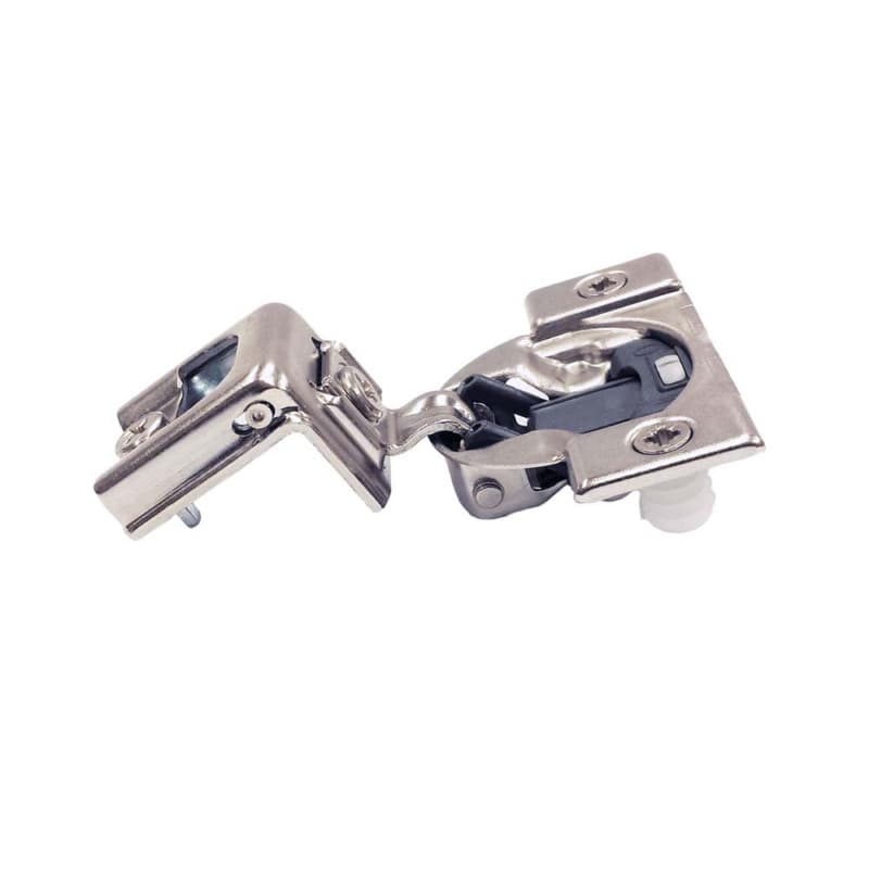 Compact 38C 107° Opening Wrap-Around Face Frame Hinge, 45mm Boring Pattern with BLUMOTION Soft-Closing, 1-1/4" Overlay, Dowelled
