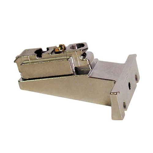 Clip Cam Adjustable Inset Adaptor Face Frame Mounting Plate, Nickel-Plated, Screw-On, 9mm