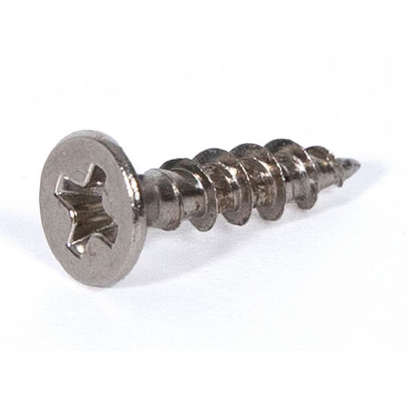 #6 x 1/2" Flat Head Wood Screw, Phillips Drive Deep Thread and Sharp Point, Nickel, Box of Thousand by Blum