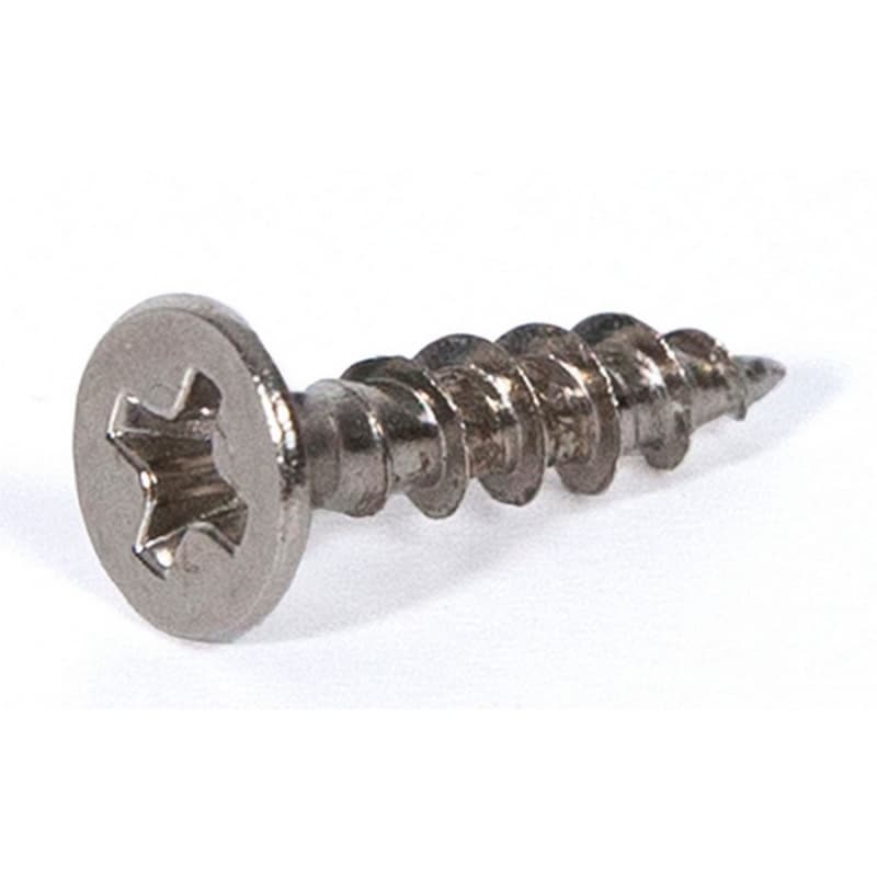 #7 x 5/8" Countersunk Head Wood Screw, Phillips Drive Deep Thread and Sharp Point, Nickel, Box of Hundred by Blum