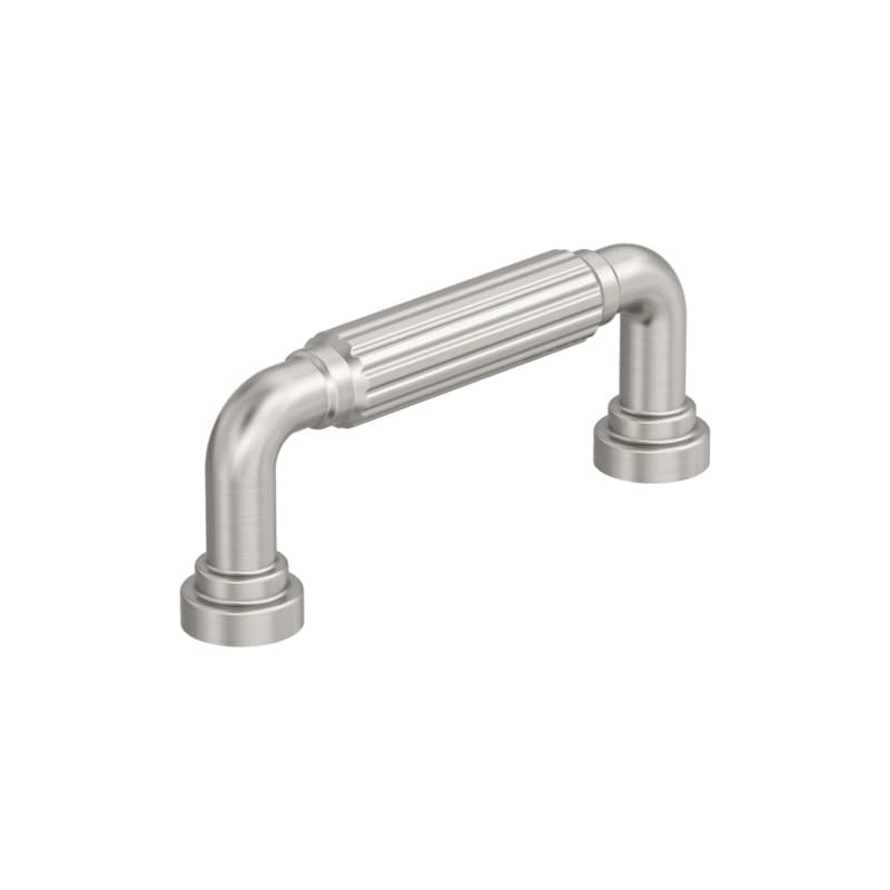3" Cowrie Cabinet Pull, Satin Nickel