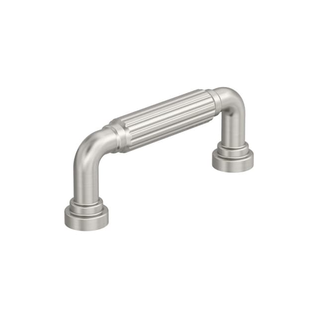 3" Cowrie Cabinet Pull, Satin Nickel