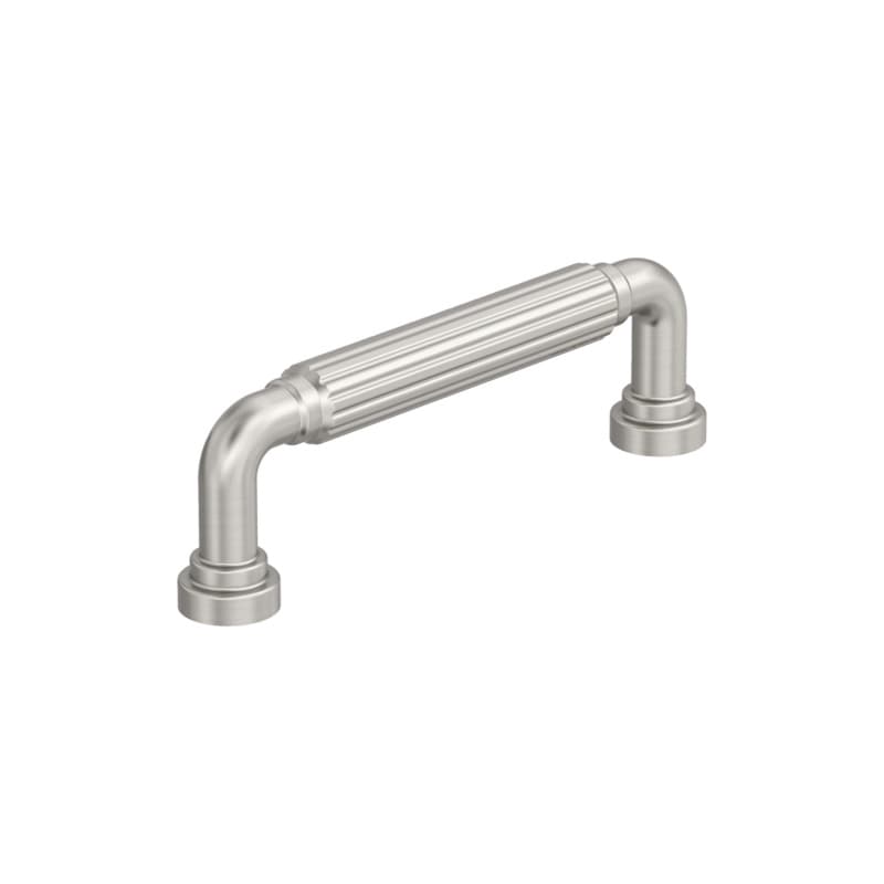 3-3/4" Cowrie Cabinet Pull, Satin Nickel