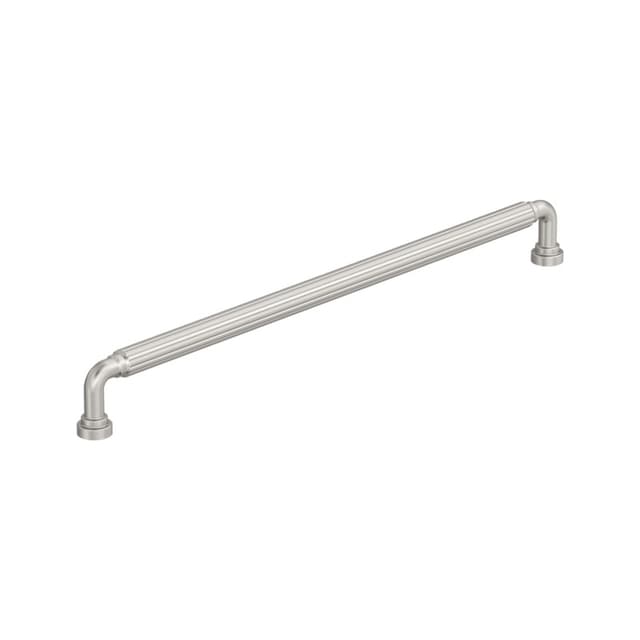 12-5/8" Cowrie Cabinet Pull, Satin Nickel