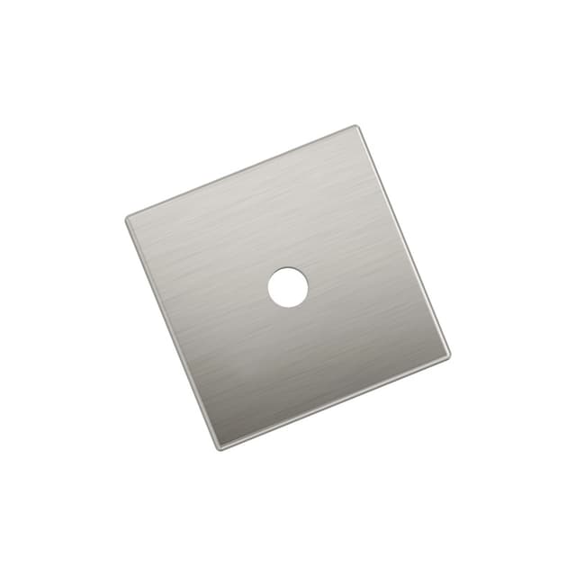 30mm Ladera Square Cabinet Knob Backplate, Satin Nickel