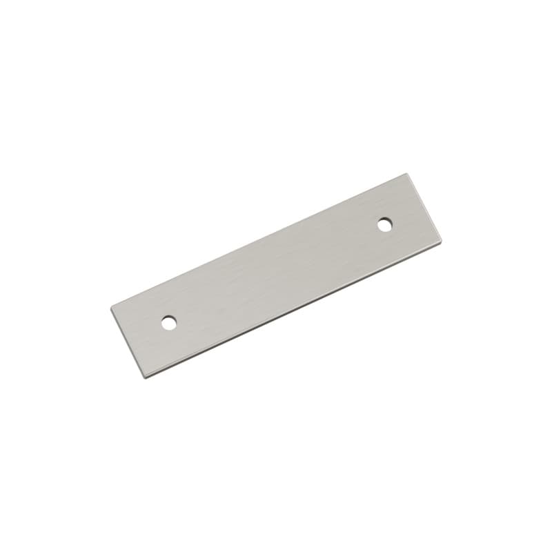 76mm Ladera Rectangle Cabinet Pull Backplate, Satin Nickel