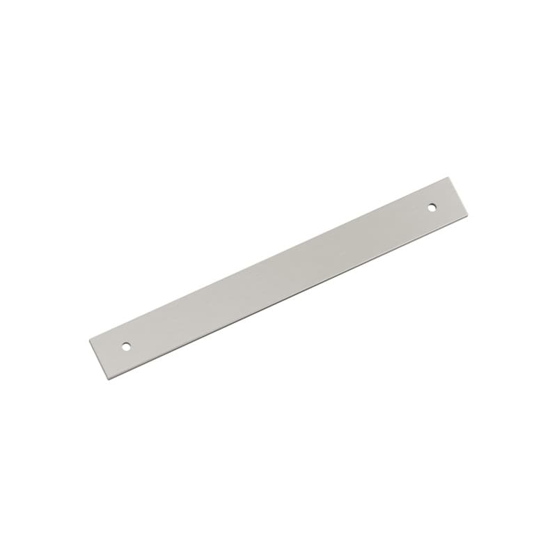192mm Ladera Rectangle Cabinet Pull Backplate, Satin Nickel