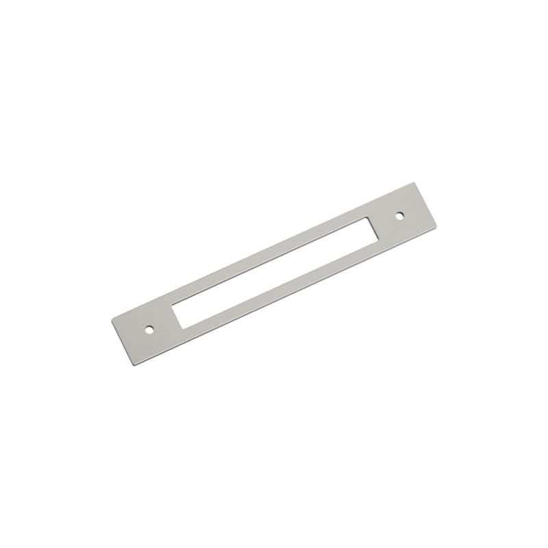160mm Medora Rectangle Cabinet Pull Backplate, Satin Nickel