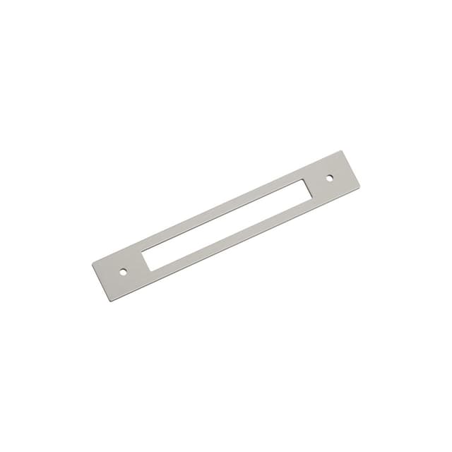 160mm Medora Rectangle Cabinet Pull Backplate, Satin Nickel