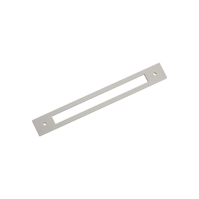 224mm Medora Rectangle Cabinet Pull Backplate, Satin Nickel