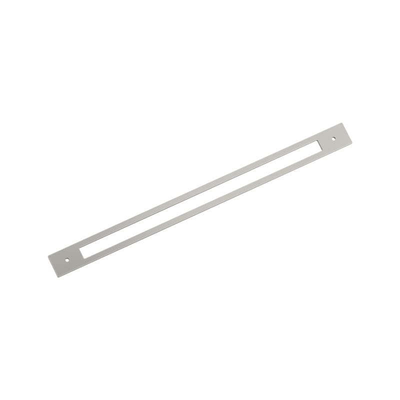 457mm Medora Rectangle Appliance Pull Backplate, Satin Nickel