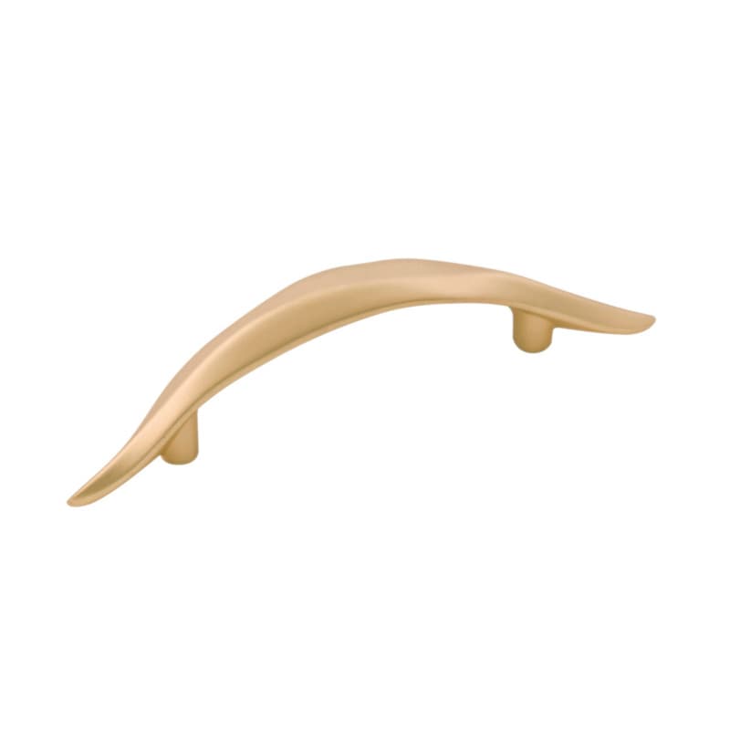 3" Willow Designer Pull, Flat Ultra Brass