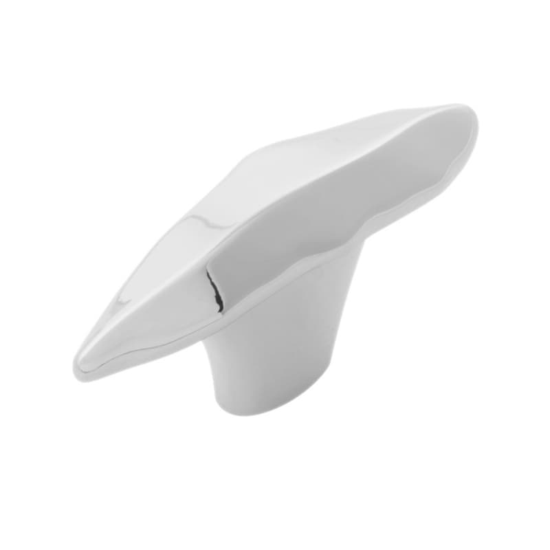 2-1/8" x 5/8" Willow Cabinet Knob, Polished Nickel