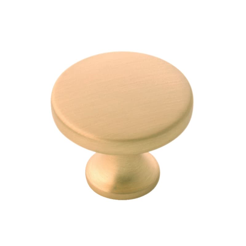 1-3/8" Forge Cabinet Knob, Brushed Golden Brass