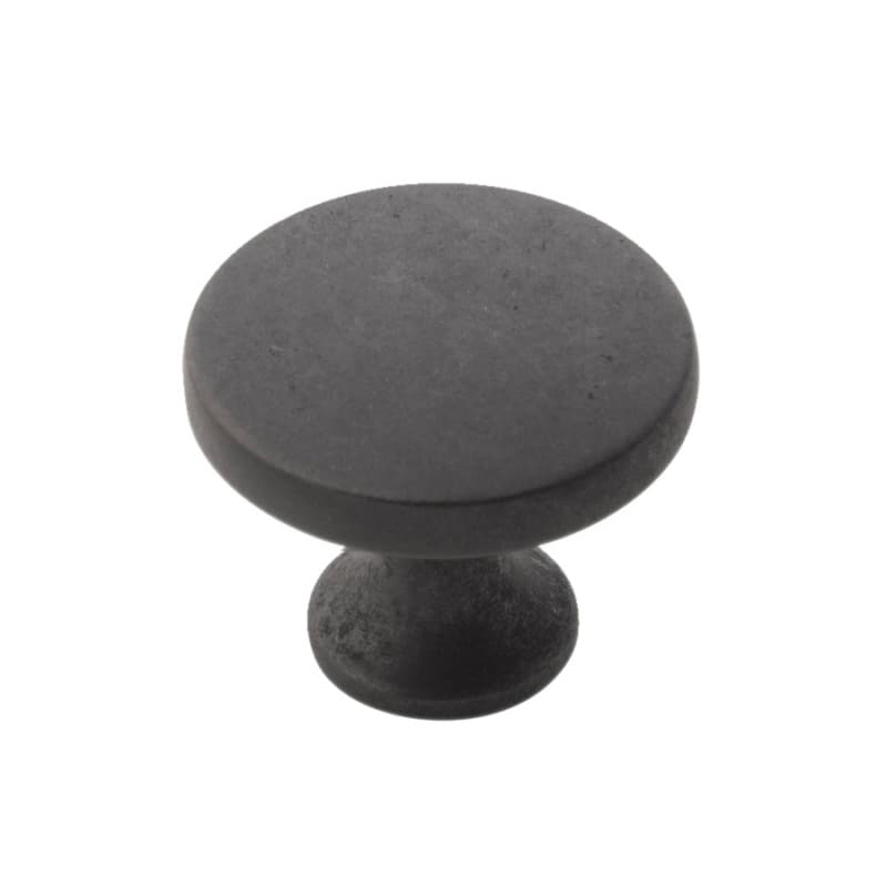 1-3/8" Forge Cabinet Knob, Black Iron