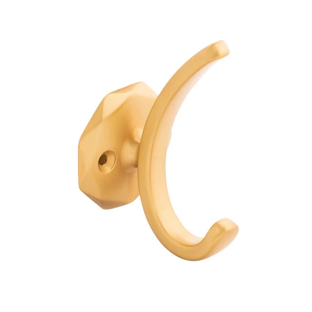 1-1/4" Karat Hook, Brushed Golden Brass