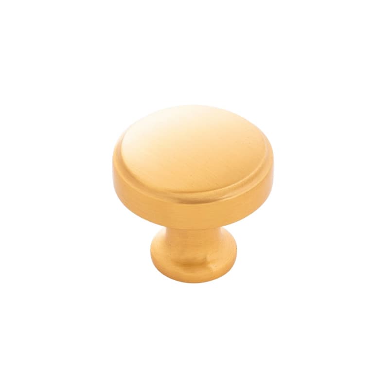 1-1/4" Piper Cabinet Knob, Brushed Golden Brass
