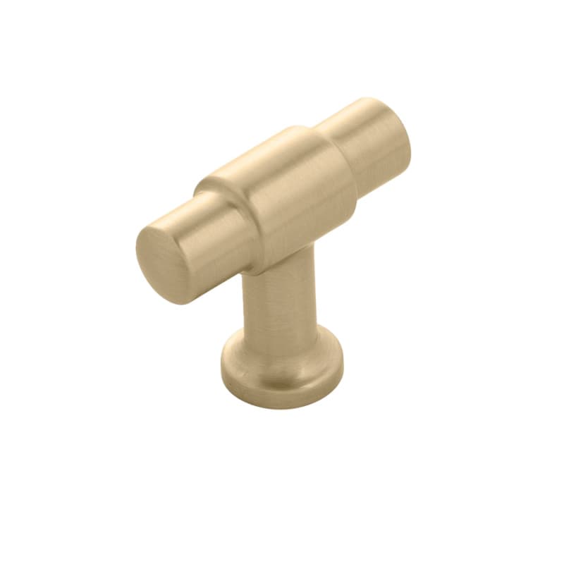 1-5/8" x 5/8" Piper T-Cabinet Knob, Champagne Bronze