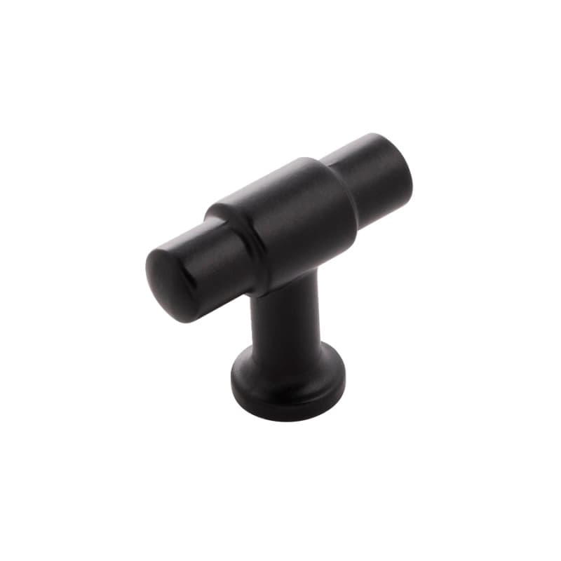 1-5/8" x 5/8" Piper T-Cabinet Knob, Matte Black