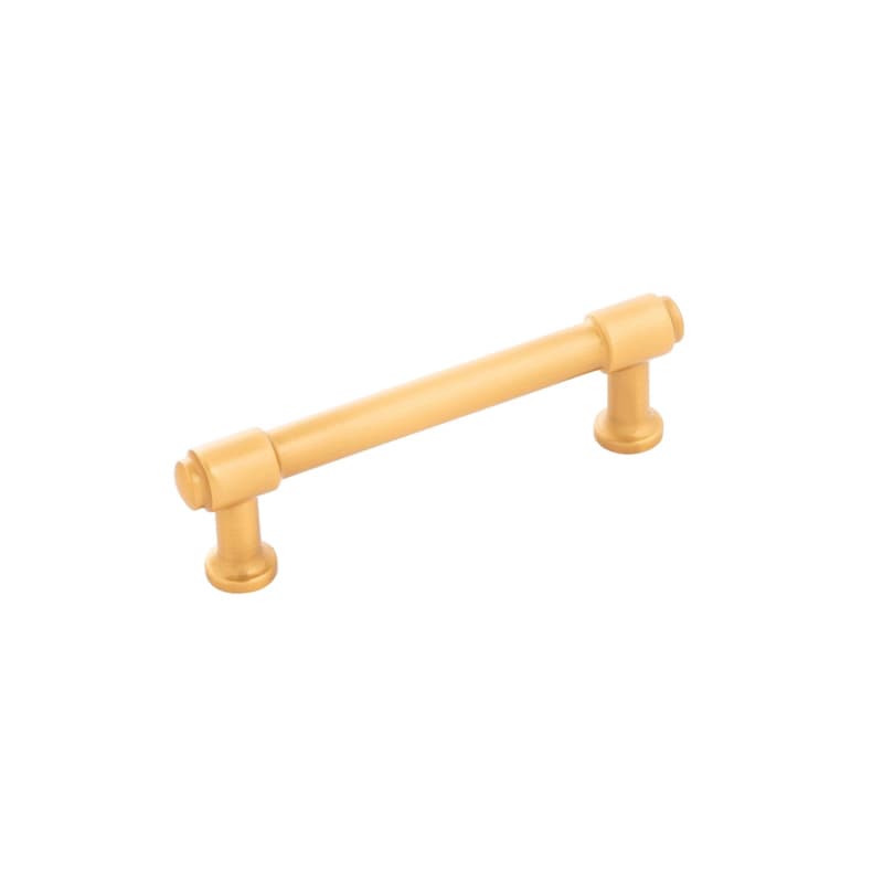 3-3/4" Piper Bar Pull, Brushed Golden Brass