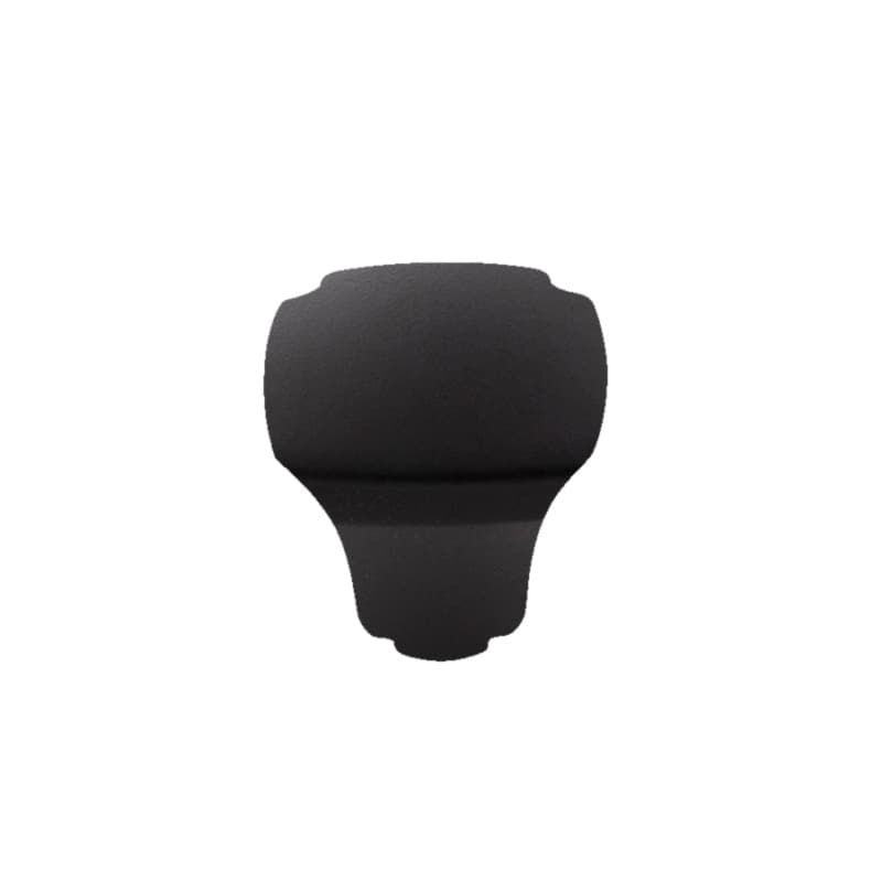 1-1/8" Veranda Square Cabinet Knob, Matte Black