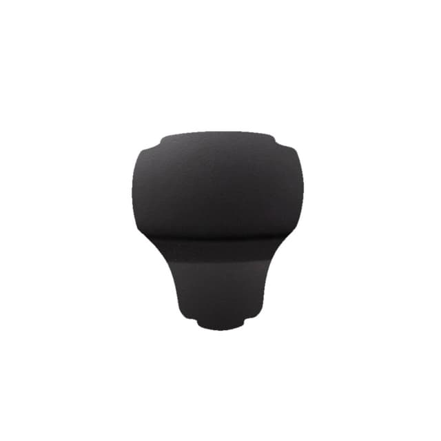 1-1/8" Veranda Square Cabinet Knob, Matte Black