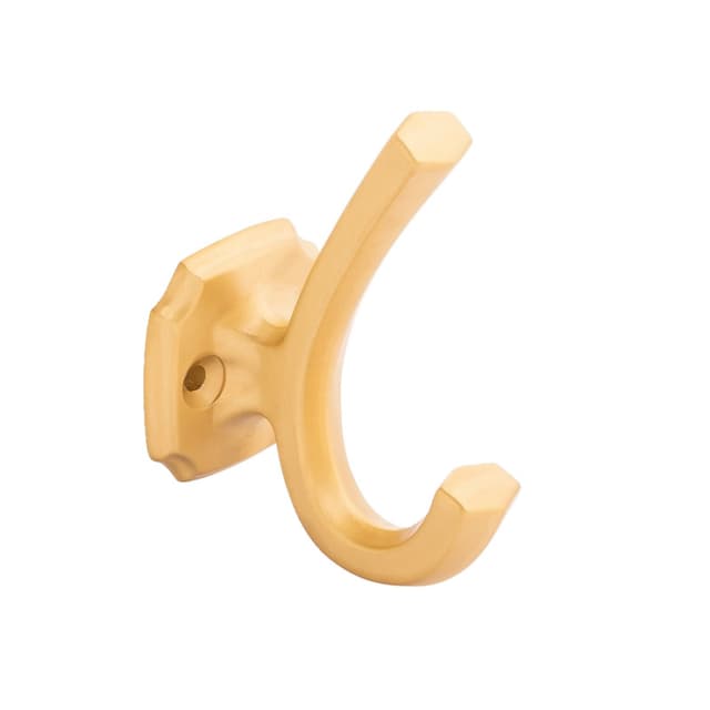 1" Veranda Hook, Brushed Golden Brass