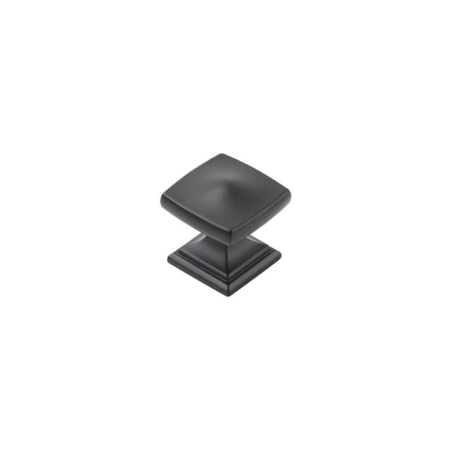 1-1/4" Dover Square Cabinet Knob, Matte Black