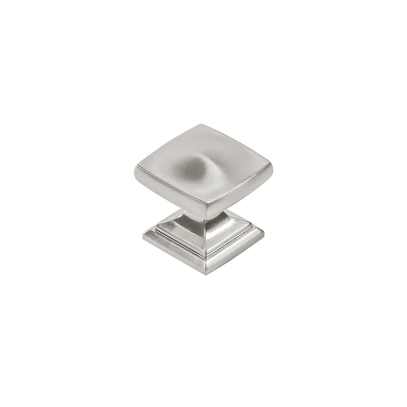 1-1/4" Dover Square Cabinet Knob, Satin Nickel