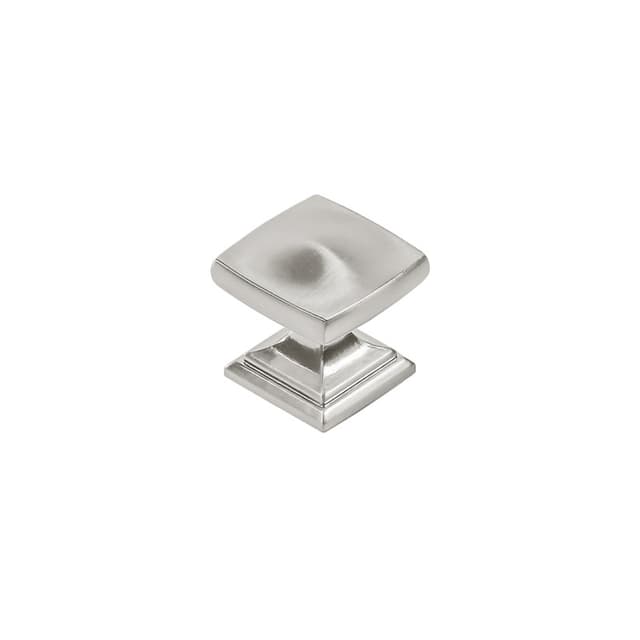 1-1/4" Dover Square Cabinet Knob, Satin Nickel