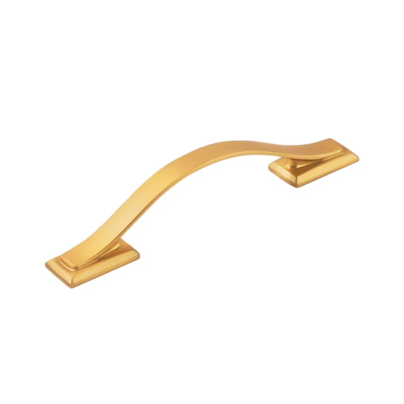 3-3/4" Dover Arch Pull, Brushed Golden Brass